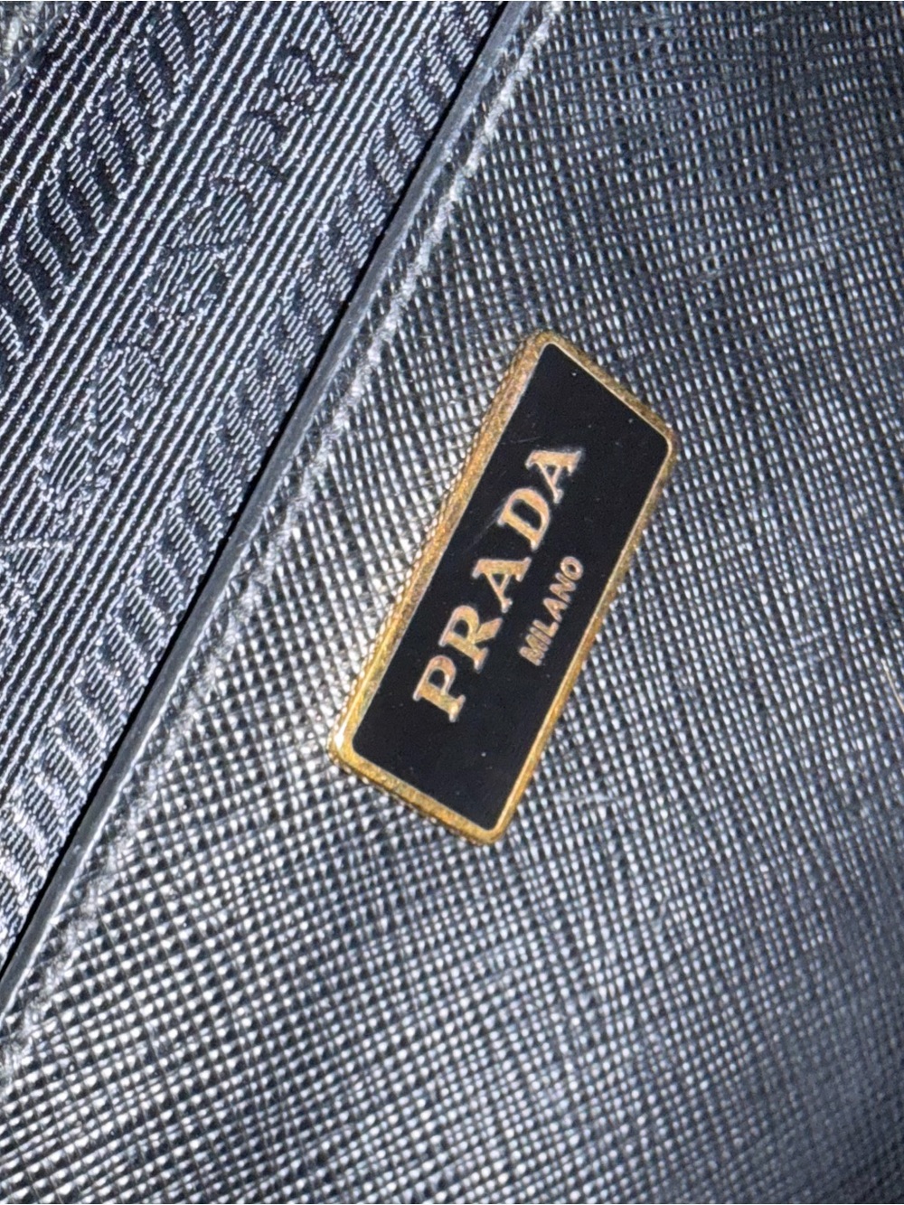 Prada Black Saffiano Satchel with Gold Hardware and Removable Strap - Picture 13 of 16